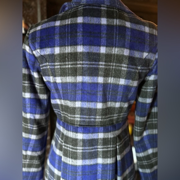 mac & jac blue and black flannel jacket size xs - Picture 4 of 9
